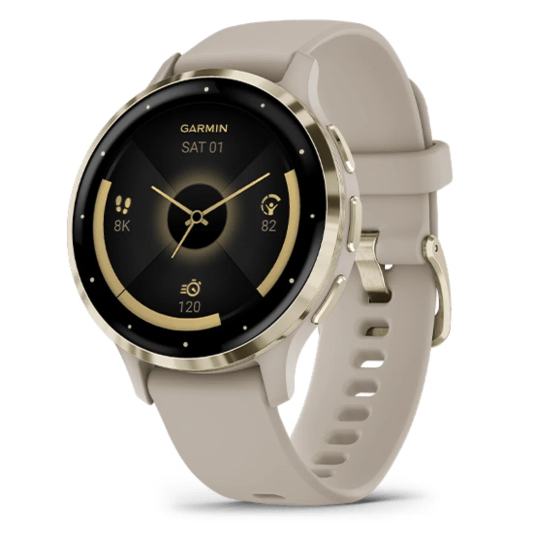 Умные часы Watch Garmin Venu 3S French Gray Leather Band 010-02785-55 Умные часы Watch Garmin Venu 3S French Gray Leather Band 010-02785-55