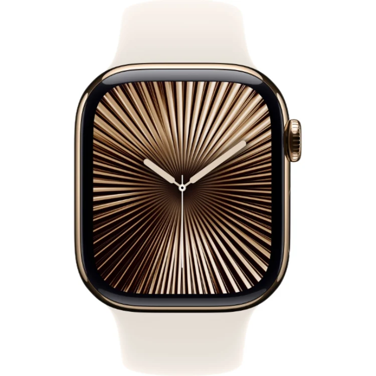 умные часы apple watch s10 46 mm gold titanium case starlight sport band s/m умные часы apple watch s10 46 mm gold titanium case starlight sport band s/m