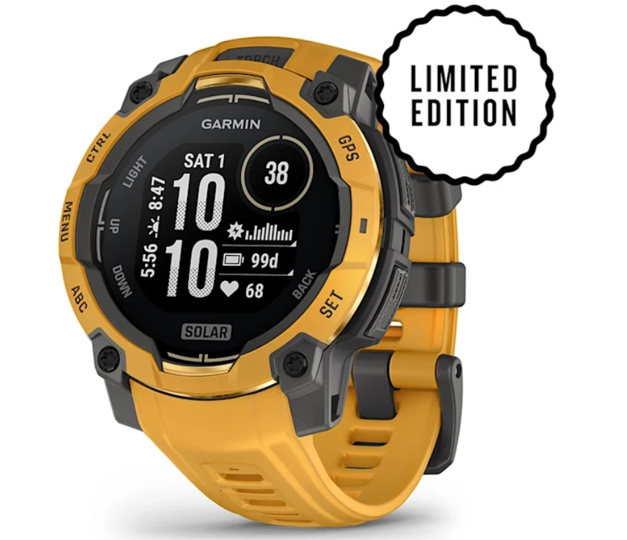 умные часы watch garmin instinct 3 45 solar sunburst with sunburst/gray band 010-02934-02