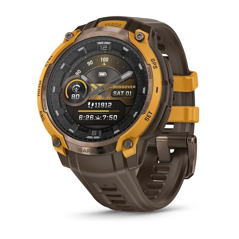 Умные часы Watch Garmin Instinct Crossover Amoled Bronze Sunburst Cocoa 010-03398-01 Умные часы Watch Garmin Instinct Crossover Amoled Bronze Sunburst Cocoa 010-03398-01