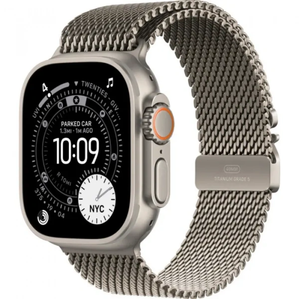 умные часы apple watch ultra 3 49 natural titanium case with m natural titanium milanese loop