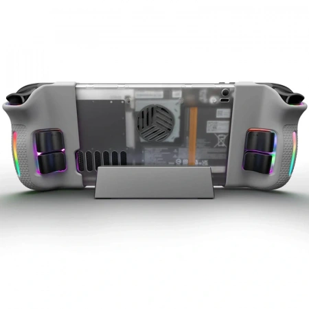 передняя панель jsaux transparent black plate for steam deck r/vents