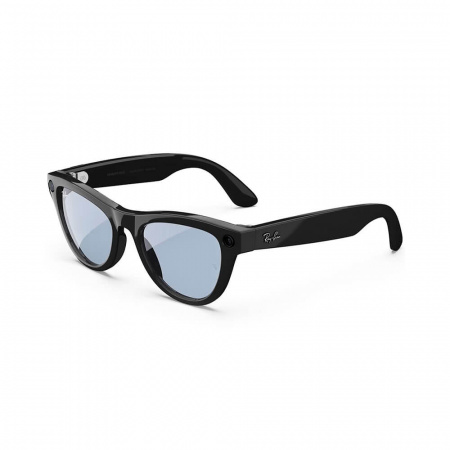 умные очки ray-ban meta skyler (m), rw4010 shiny black/transitions cerulean blue