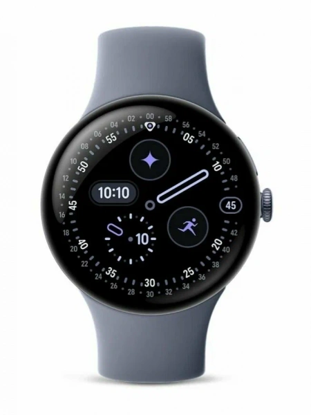 pixel watch 4 45 wi-fi satin moonstone aluminum/moonstone active band