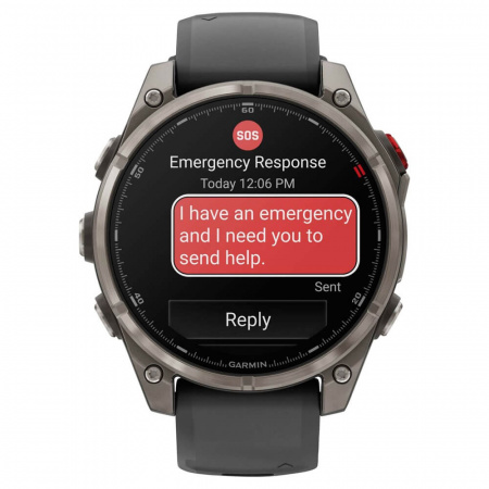 умные часы watch garmin fenix 8 pro 51mm amoled sapphire titanium graphite 010-03199-11