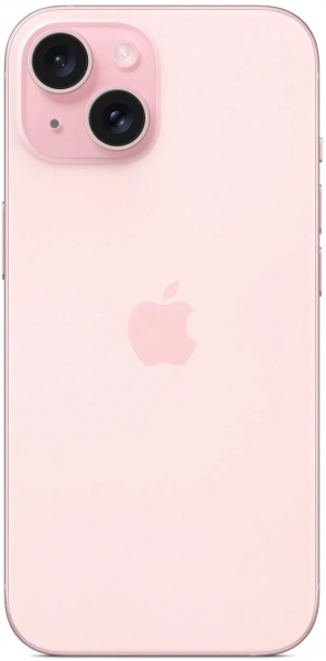 смартфон apple iphone 15 128 гб, pink (nano-sim + esim)