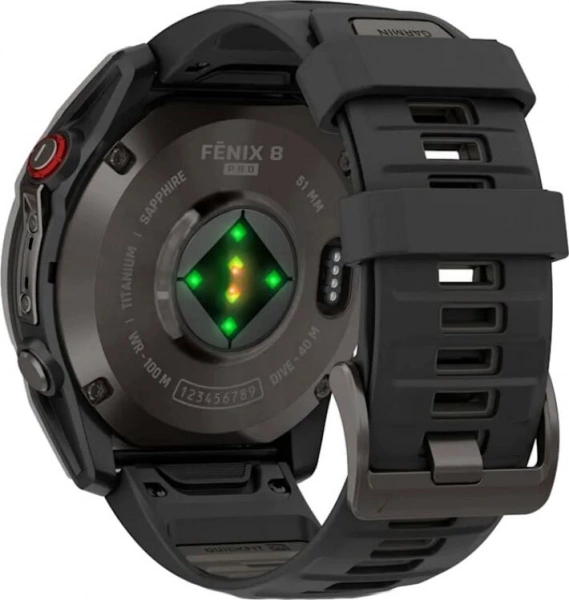 умные часы watch garmin fenix 8 pro 51mm amoled sapphire titanium carbon gray 010-03199-01