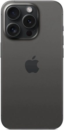 смартфон apple iphone 15 pro 128 гб, black titanium (nano-sim + esim)