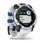 умные часы watch garmin instinct 3 50 solar whitestone with black/bolt blue band 010-02935-03