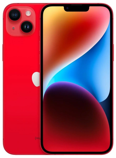 смартфон iphone 14 plus 256 гб red (nano-sim + esim)
