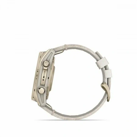 умные часы watch garmin fenix 8 43 amoled sapphire soft gold with fog gray silicone 010-02903-11