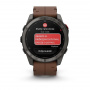 умные часы watch garmin fenix 8 pro 47mm amoled sapphire titanium carbon grey chestnut leather 010-03198-40