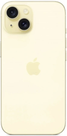 смартфон apple iphone 15 256 гб, yellow (nano-sim + esim)