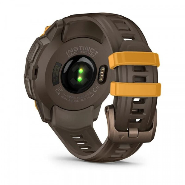 умные часы watch garmin instinct crossover amoled bronze sunburst cocoa 010-03398-01