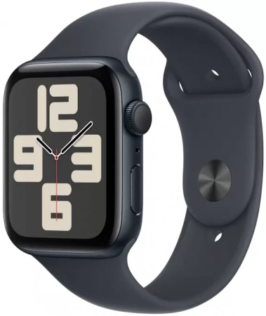 умные часы apple watch se (2024) 44 m/l midnight sport band