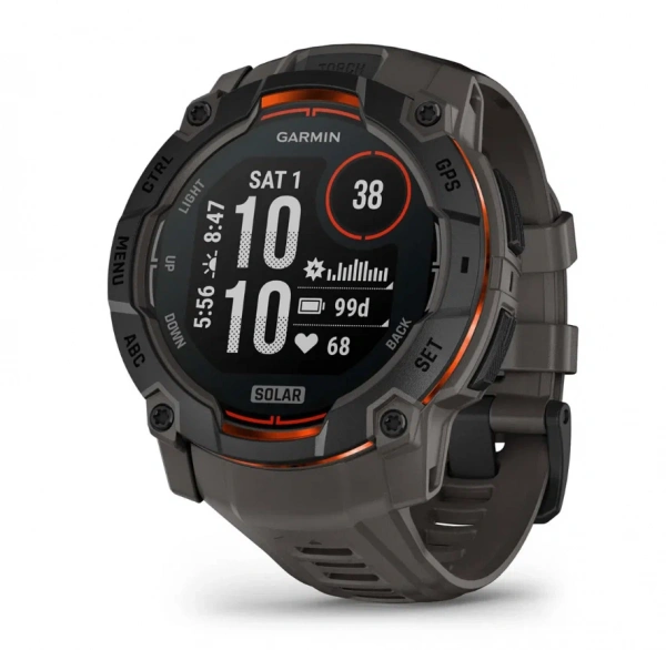 Умные часы Watch Garmin Instinct 3 50 Amoled Black/Charcoal Band 010-03020-00