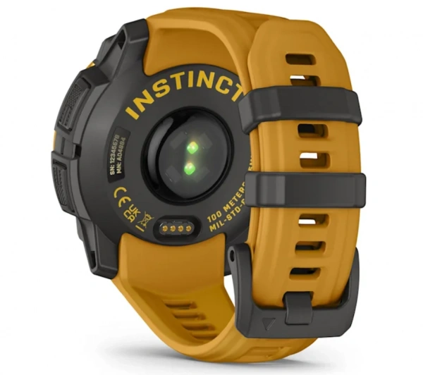 умные часы watch garmin instinct 3 45 solar sunburst with sunburst/gray band 010-02934-02