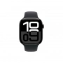 умные часы apple watch s10 42 mm jet black aluminum case sport band s/m