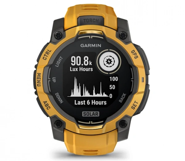 умные часы watch garmin instinct 3 45 solar sunburst with sunburst/gray band 010-02934-02