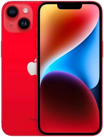 смартфон iphone 14 plus 256 гб red (nano-sim + esim)