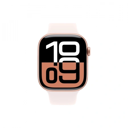 умные часы apple watch s10 46 mm rose gold aluminum case sport band s/m